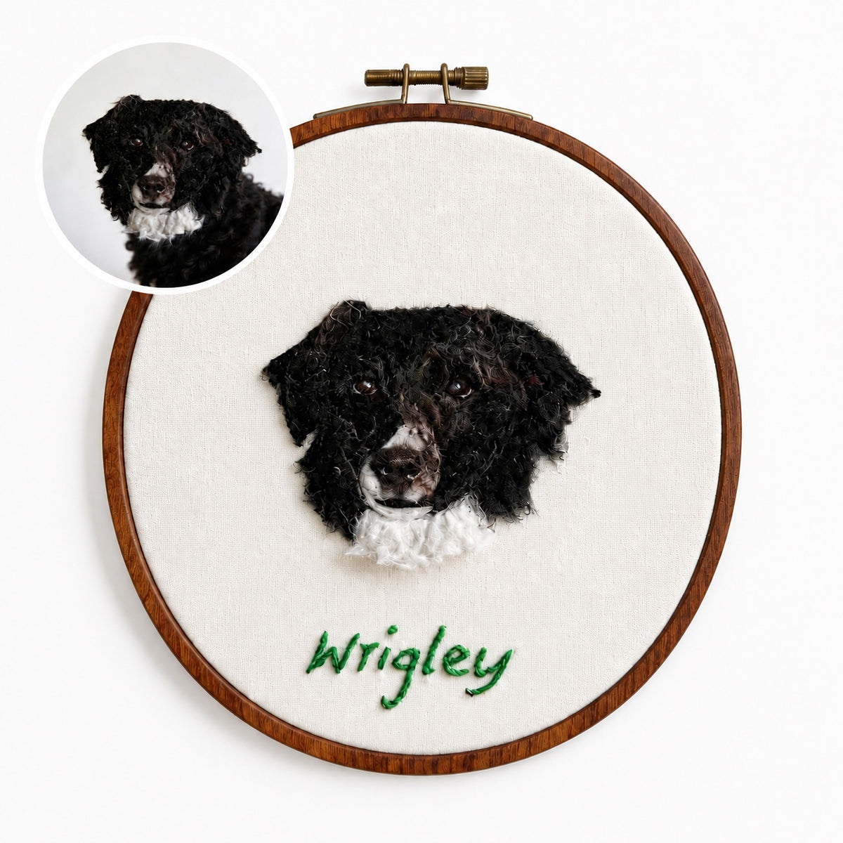 Embroidered Wool Felt Pet Portrait β photo 15