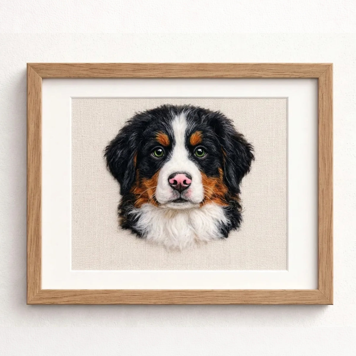 Custom Wool Felt Pet Portrait β 1 pet, 8 inch, rectangle