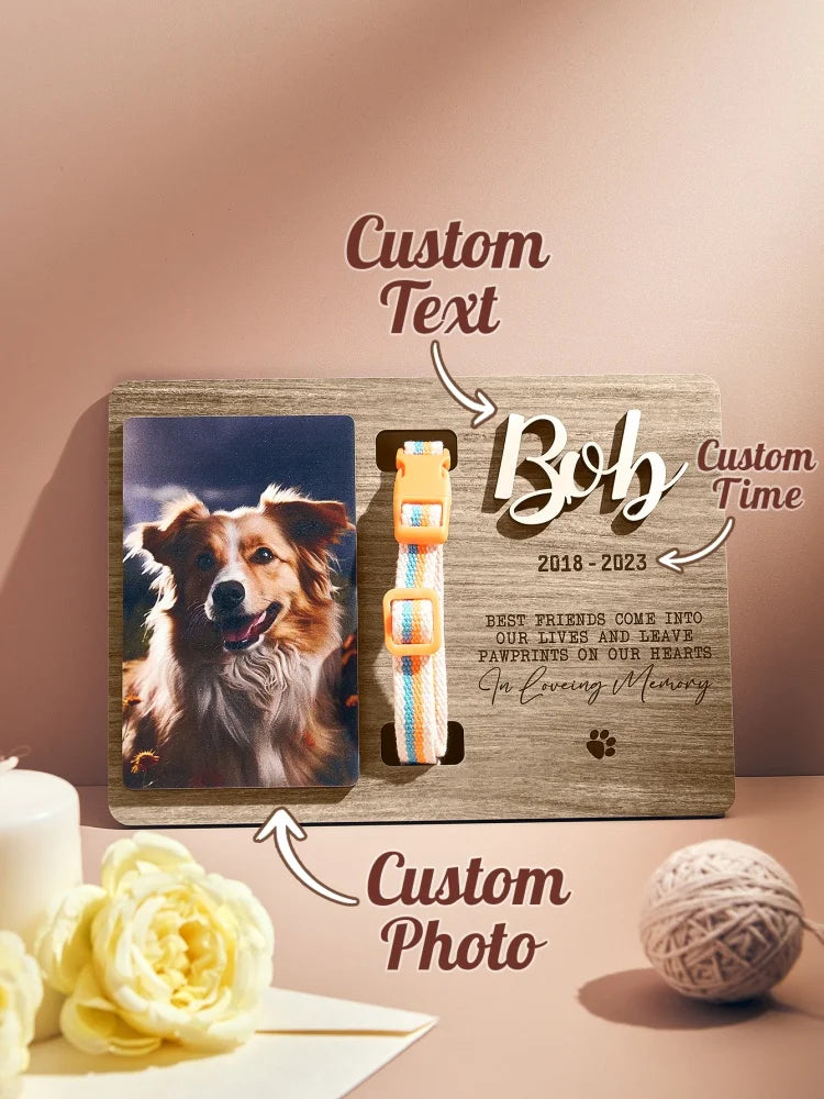 Wooden Collar Memorial Plaque