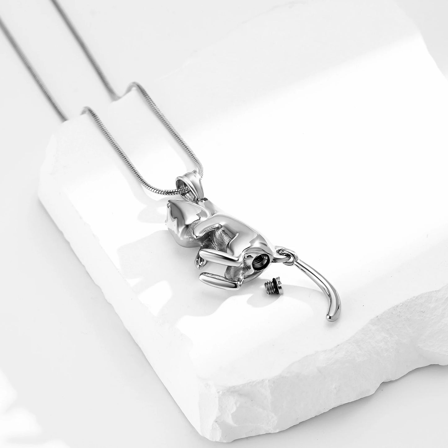 Cat Urn Necklace for Pet Ashes