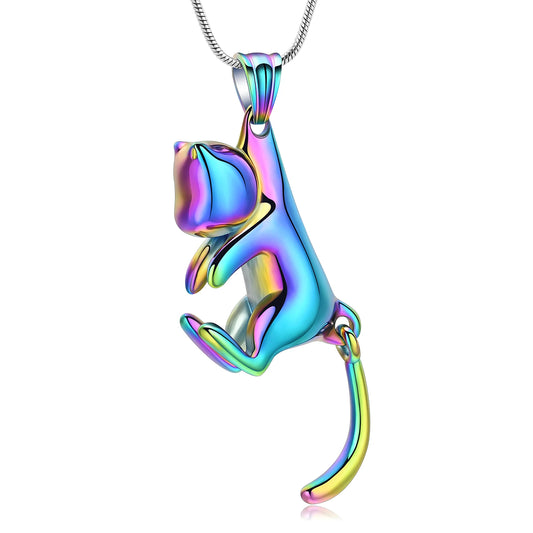 Cat Urn Necklace for Pet Ashes