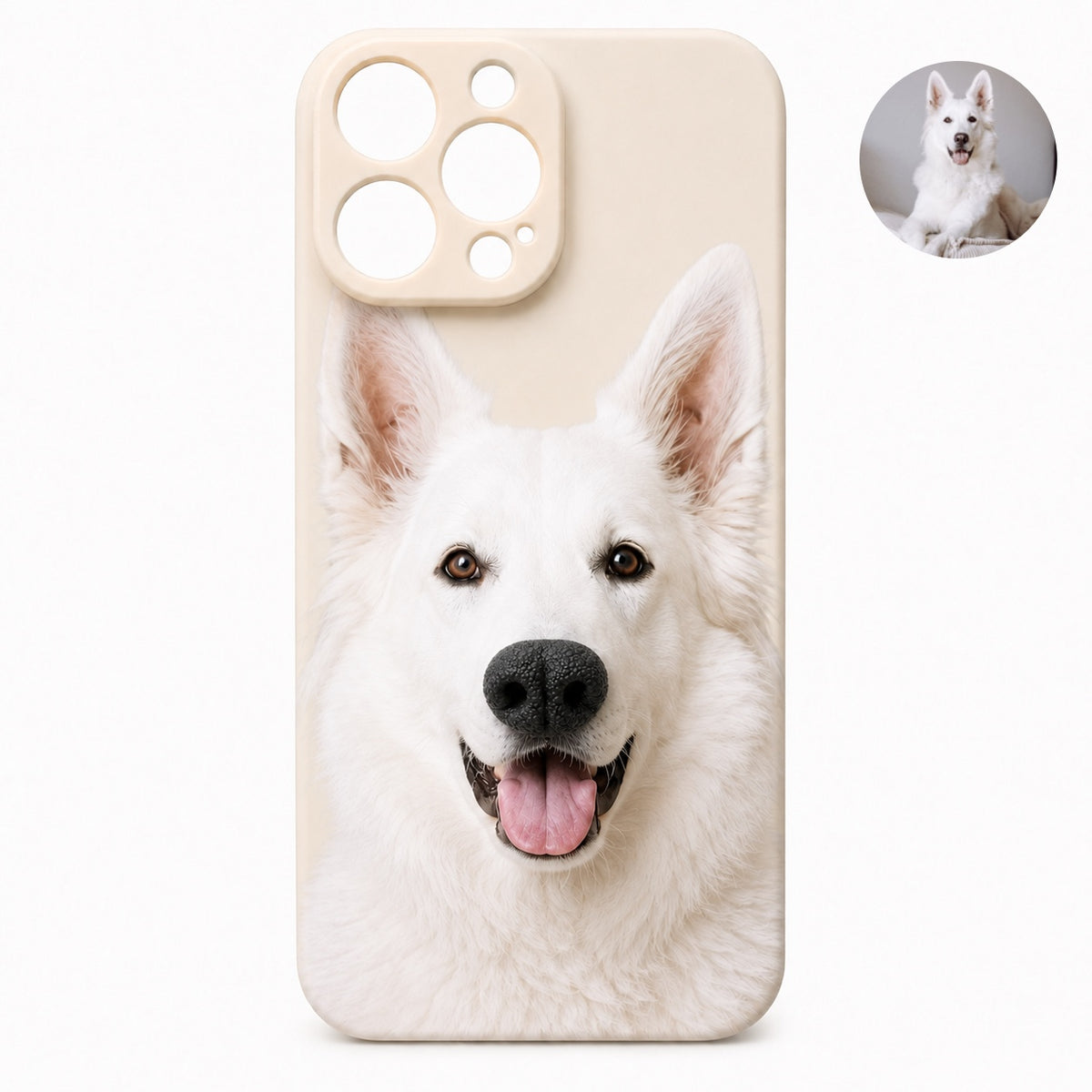 Custom Pet Portrait 3D Silicone Nose Phone Case