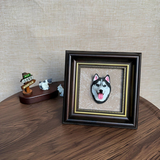 Custom Plaster Pet Sculpture Magnet
