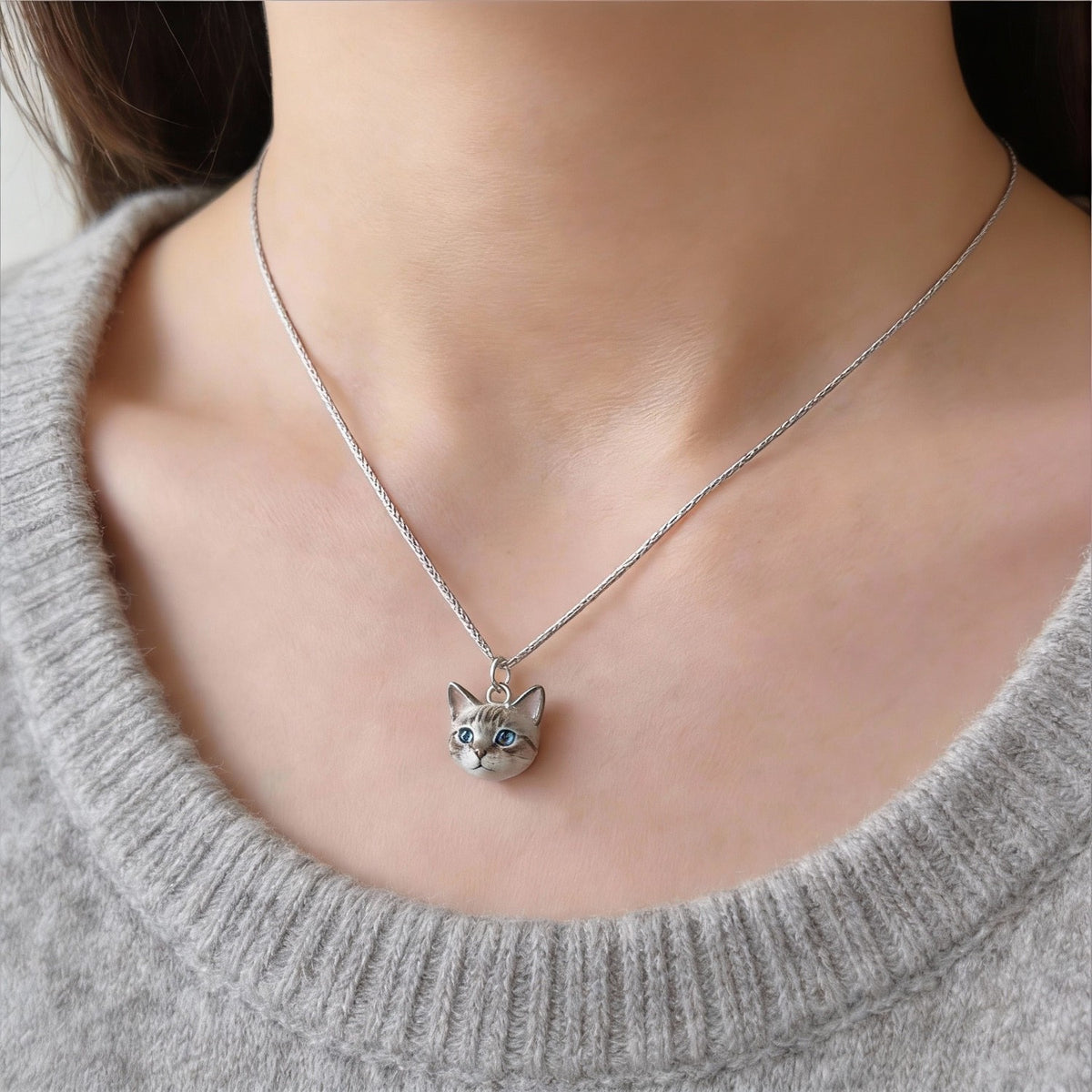 Custom 3D Pet Portrait Pendant β photo 5