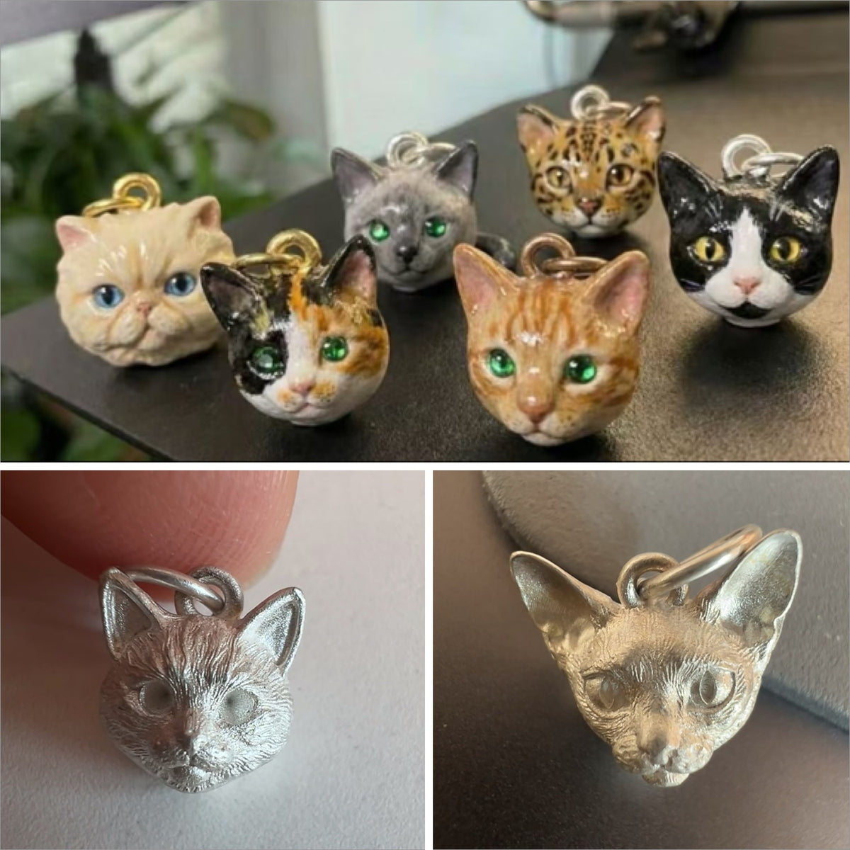 Custom 3D Pet Portrait Pendant β photo 3