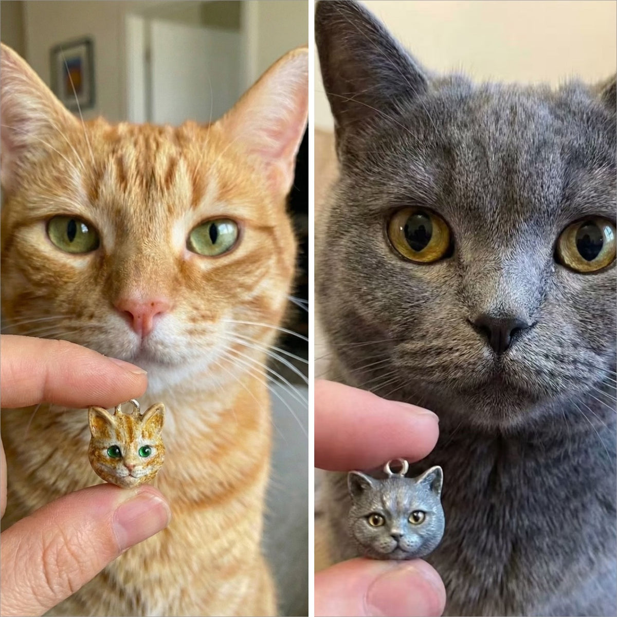 Custom 3D Pet Portrait Pendant β photo 2