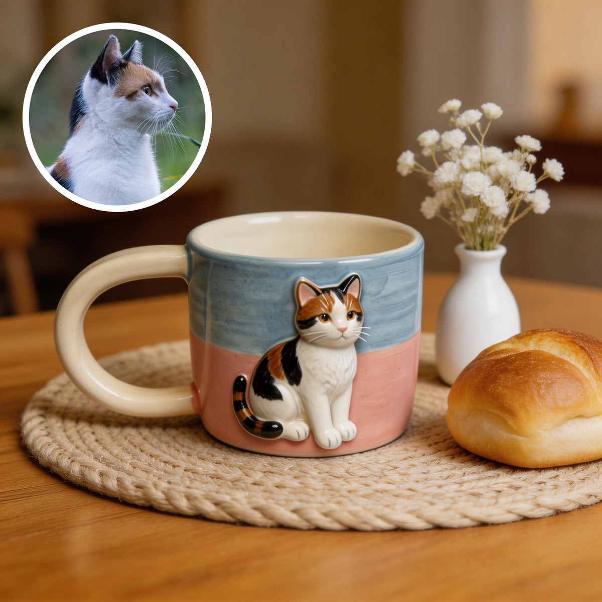 Custom Pet Full-Body 3D Ceramic Mug β photo 2