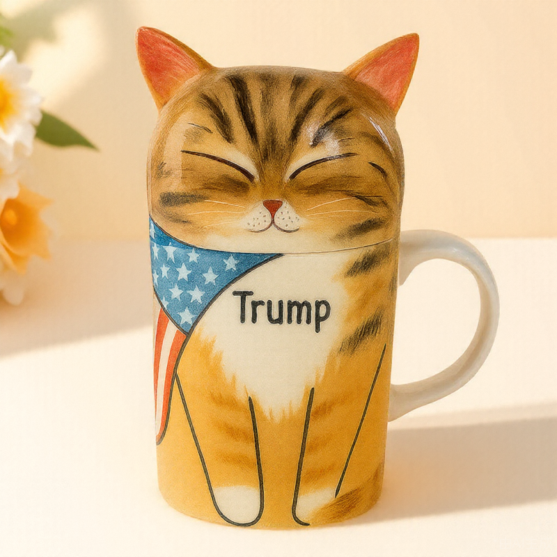 Decorative Ceramic Cat Ashes Urn