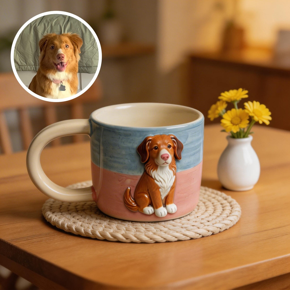 Custom Pet Full-Body 3D Ceramic Mug β photo 3