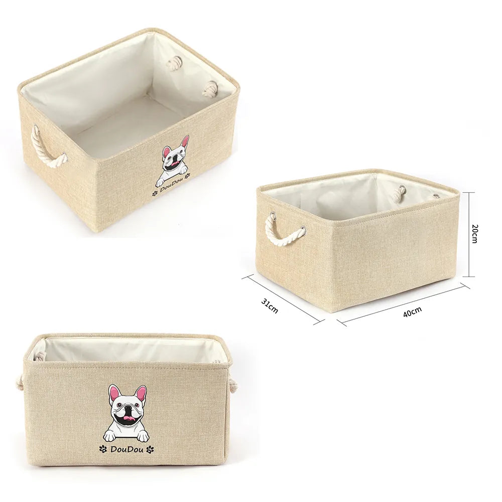 Personalized Pet Toy Storage Basket