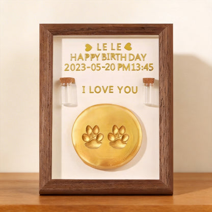 Pet Paw Print Keepsake Frame