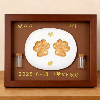 Pet Paw Print Keepsake Frame
