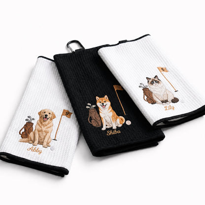 Custom Embroidered Pet Golf Towel