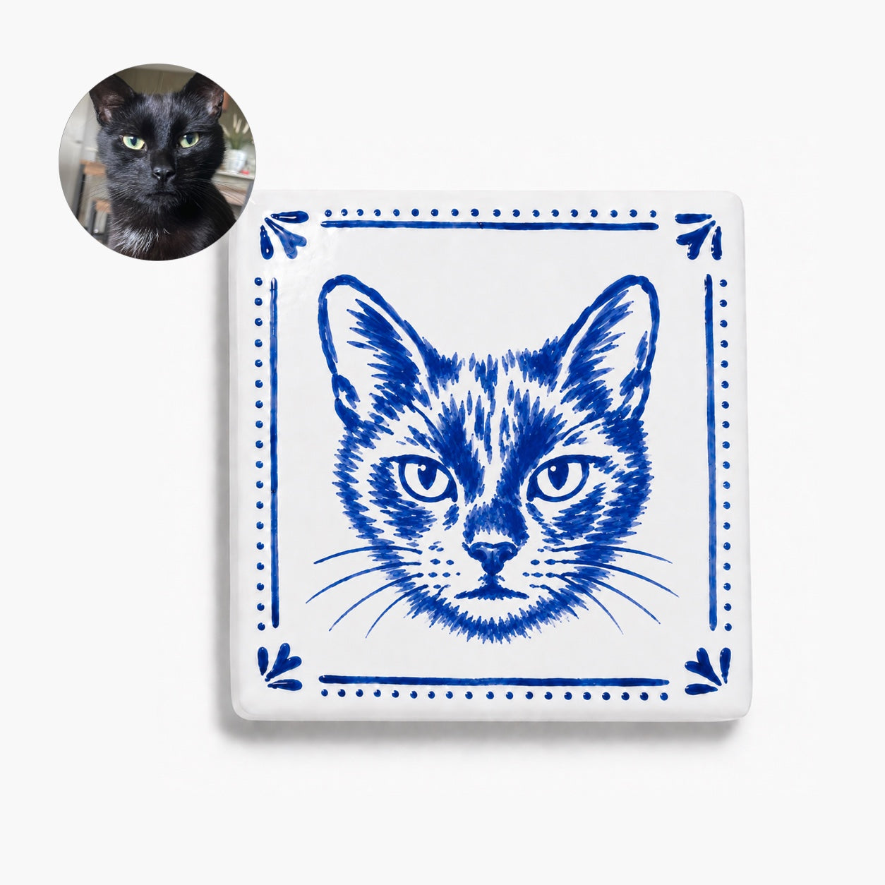 Hand-Painted Pet Portrait Magnet