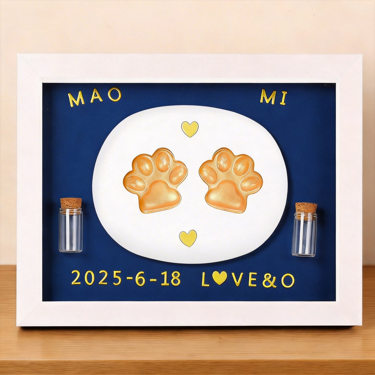 Pet Paw Print Keepsake Frame