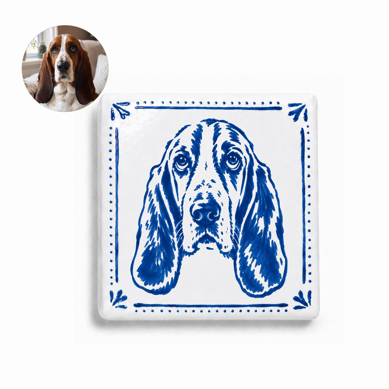 Hand-Painted Pet Portrait Magnet