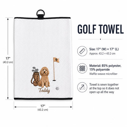 Custom Embroidered Pet Golf Towel