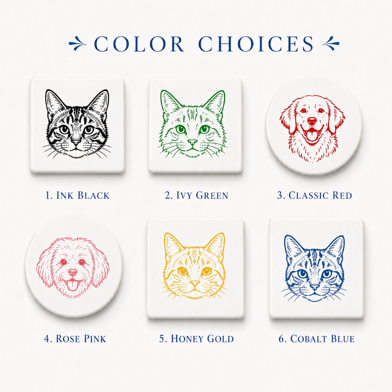 Hand-Painted Pet Portrait Magnet
