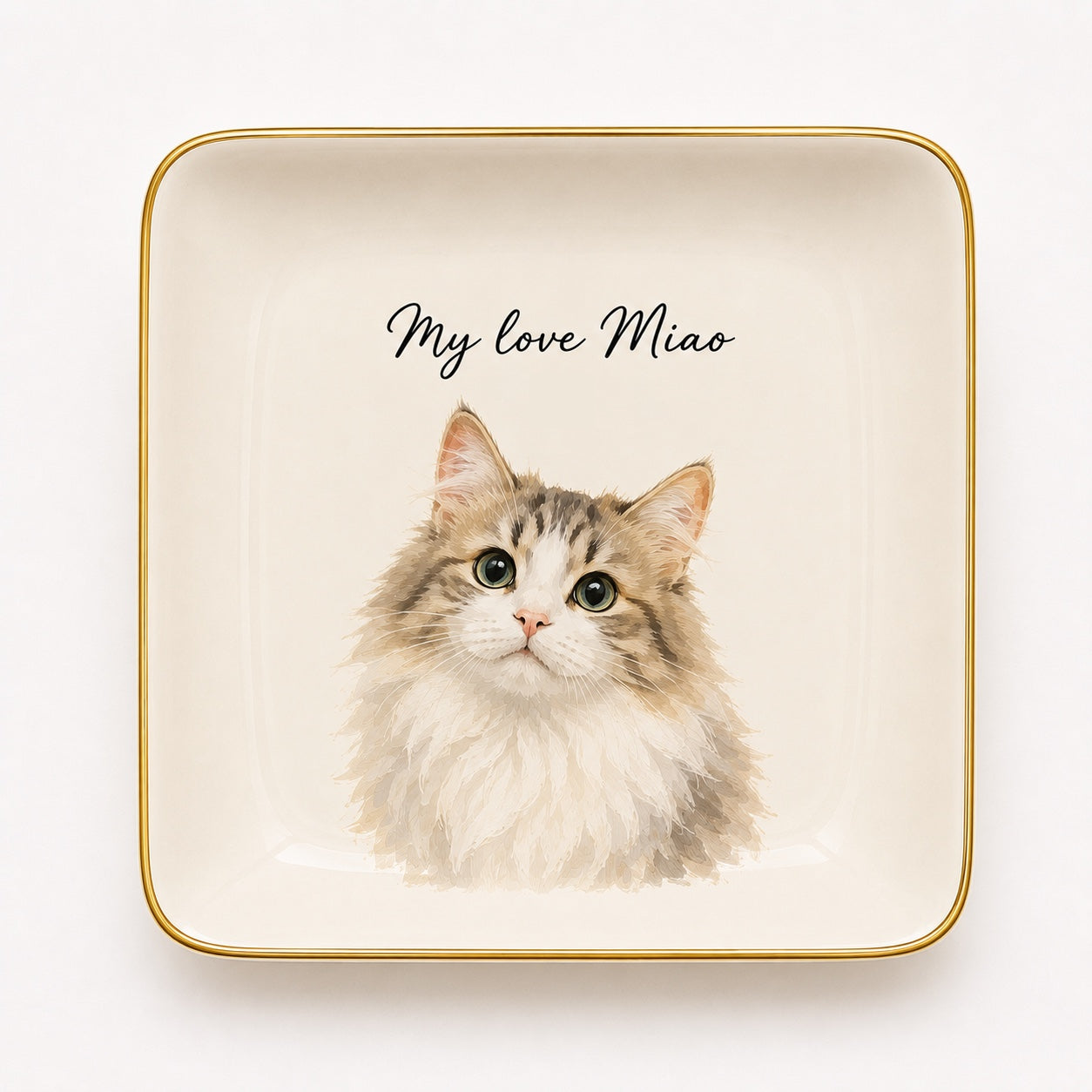 Custom Pet Portrait Ring Dish