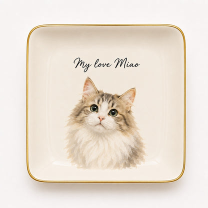 Custom Pet Portrait Ring Dish