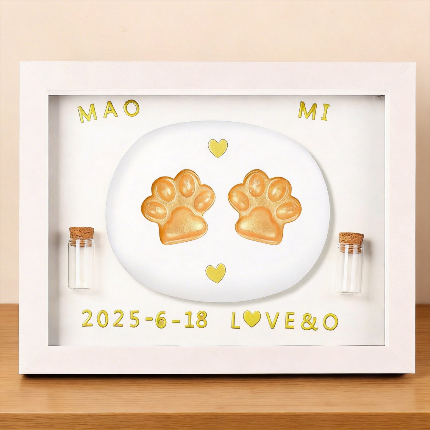 Pet Paw Print Keepsake Frame