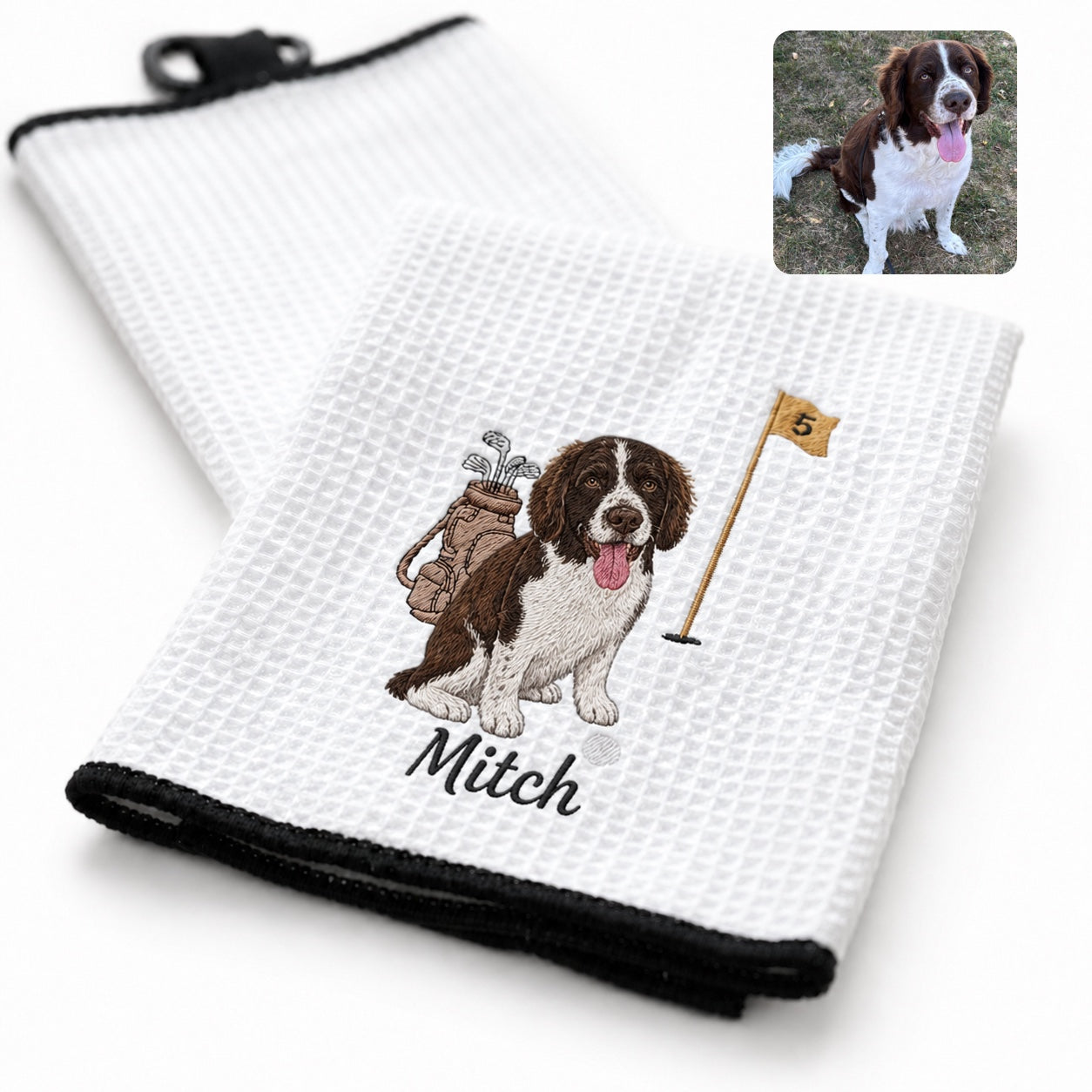 Custom Embroidered Pet Golf Towel