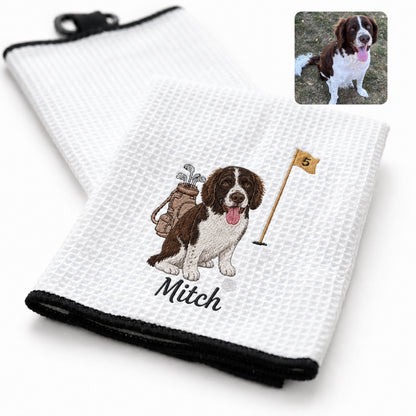 Custom Embroidered Pet Golf Towel