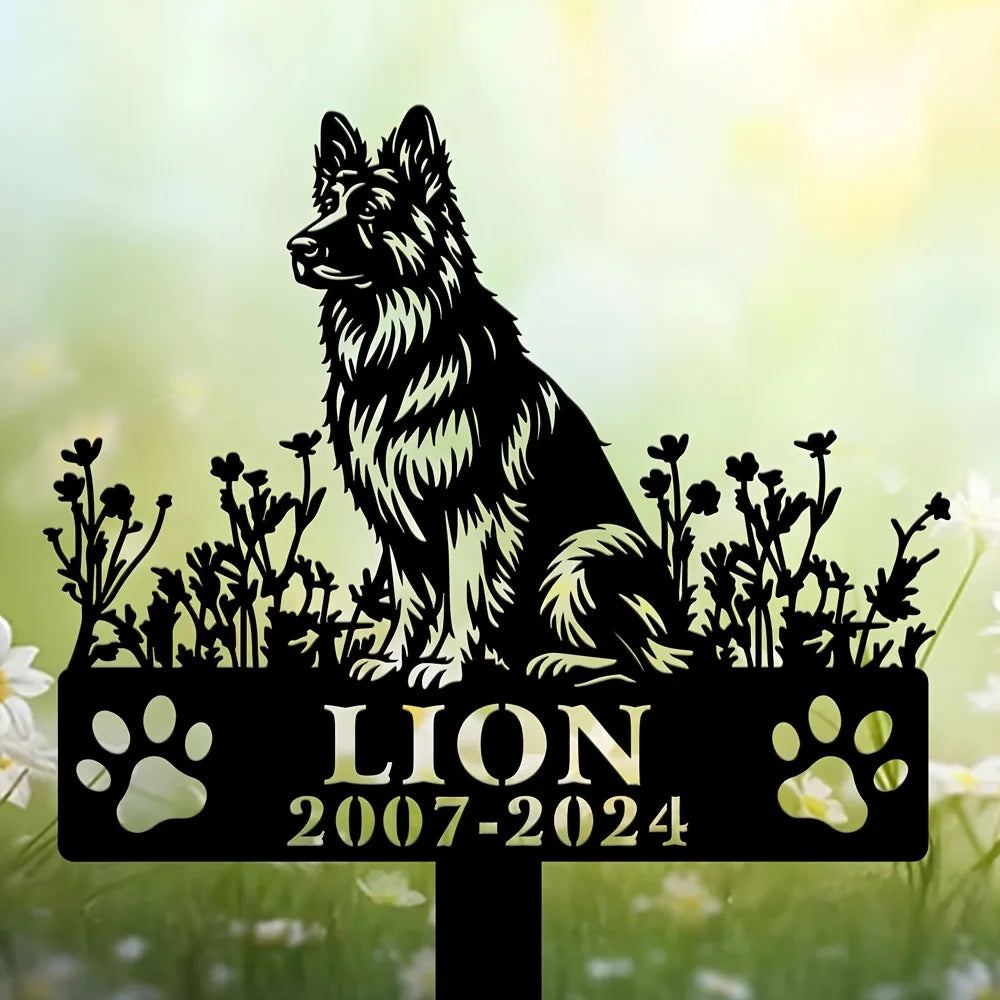Engraved Metal Memorial Plaque