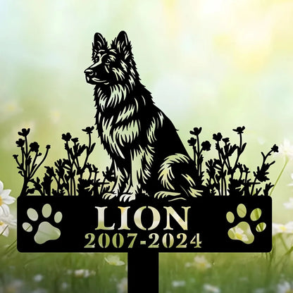 Engraved Metal Memorial Plaque