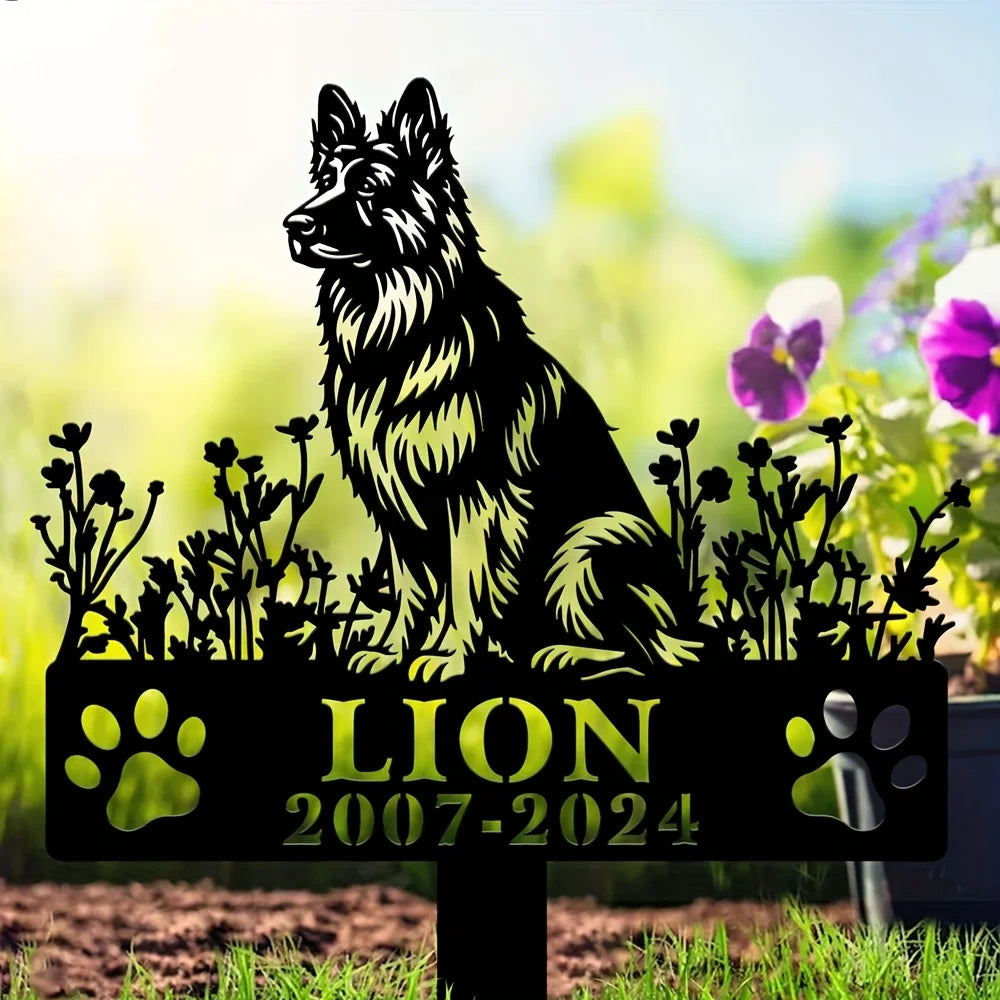 Engraved Metal Memorial Plaque
