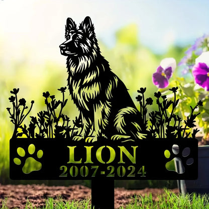 Engraved Metal Memorial Plaque