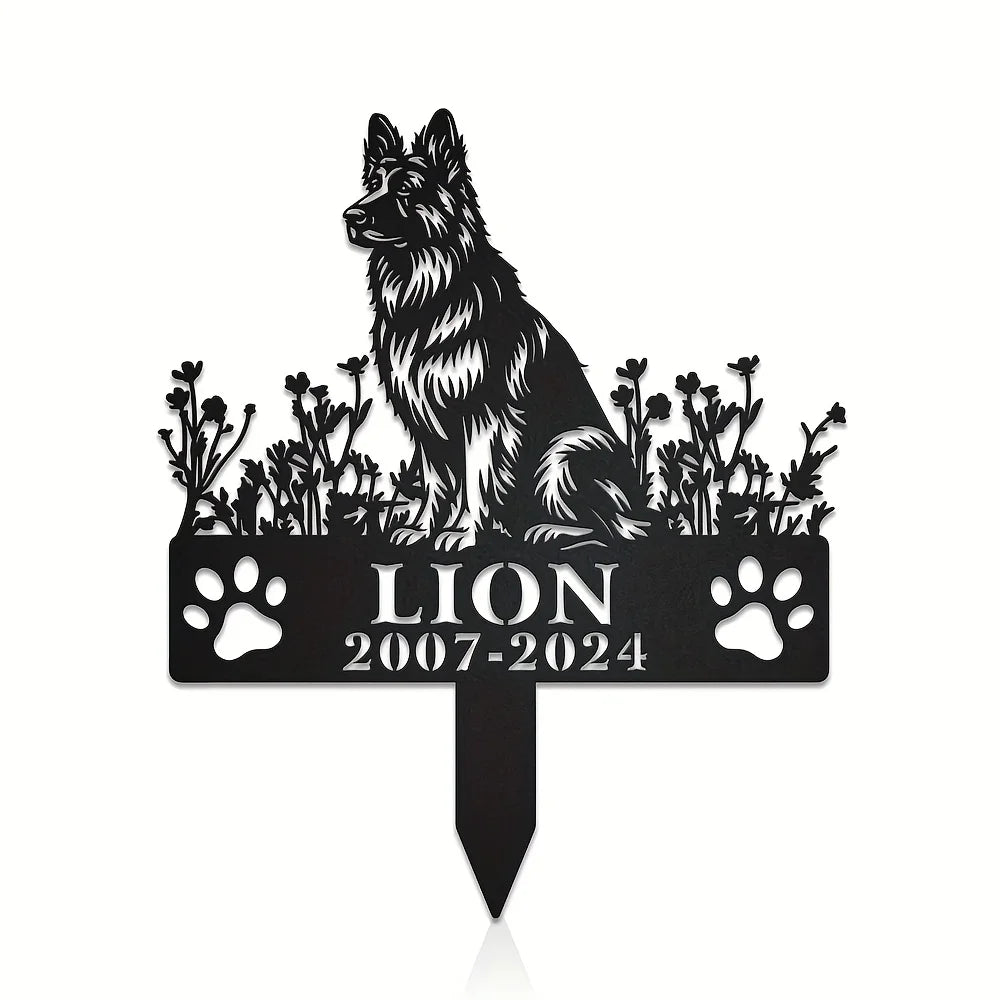 Engraved Metal Memorial Plaque