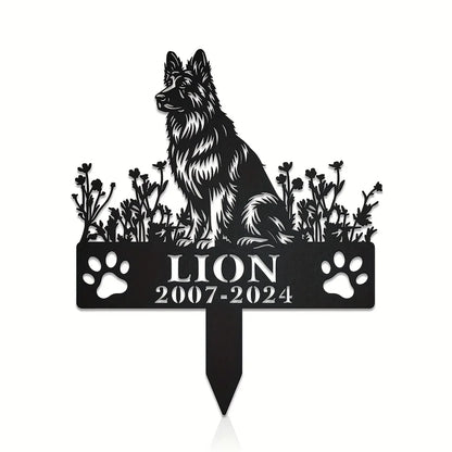 Engraved Metal Memorial Plaque