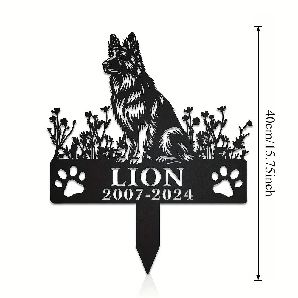 Engraved Metal Memorial Plaque