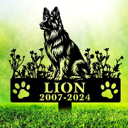 Engraved Metal Memorial Plaque