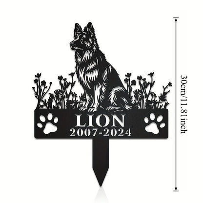 Engraved Metal Memorial Plaque