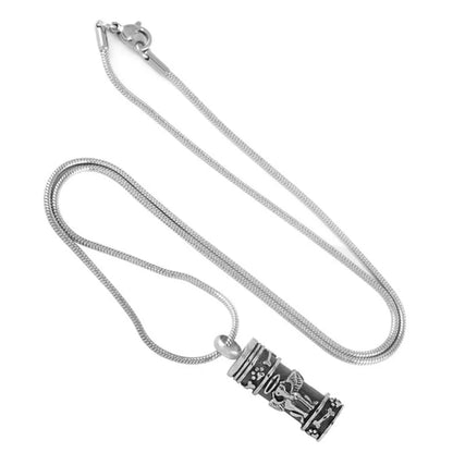 Cylinder Urn Necklace for Pet Ashes