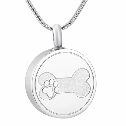 Pet cremation pendant necklace for dog and cat ashes
