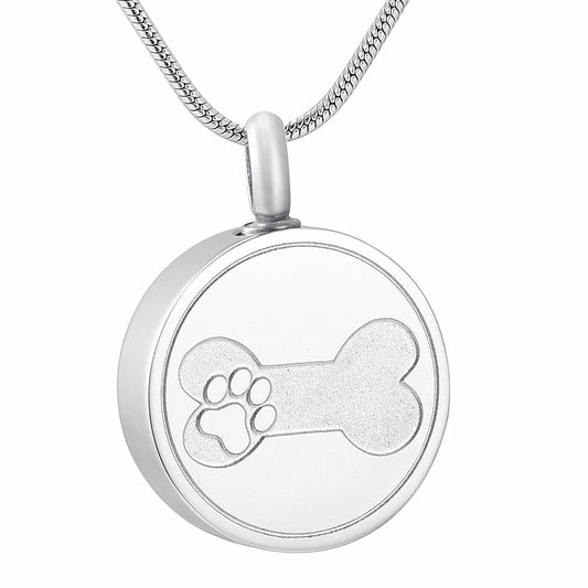 Pet cremation pendant necklace for dog and cat ashes