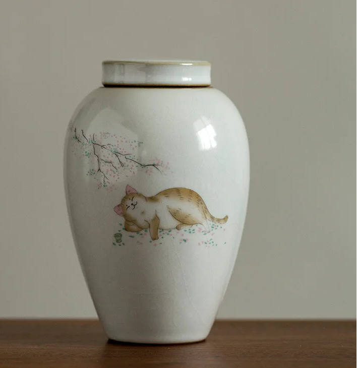 Polished Ceramic Pet Urn