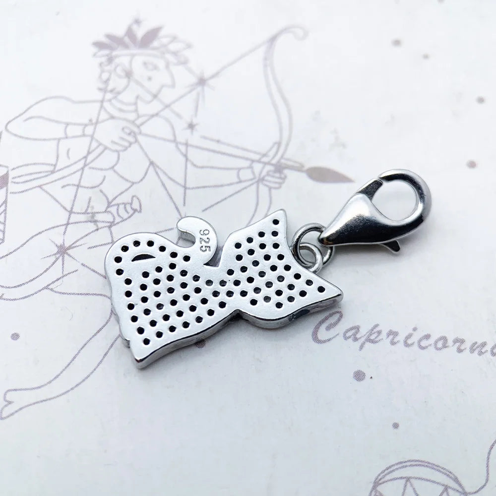 Sterling Silver Black Cat Charm