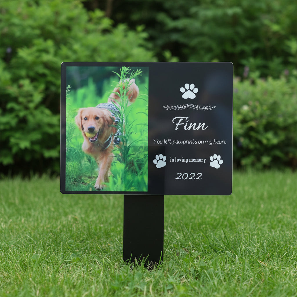 Acrylic personalized pet memorial garden stake