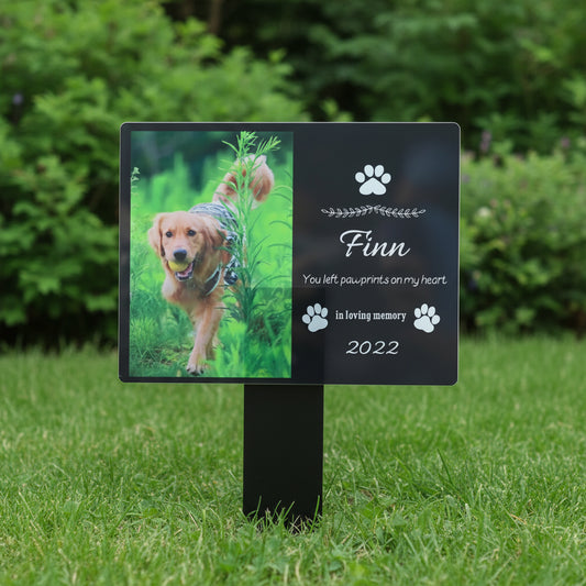 Acrylic personalized pet memorial garden stake