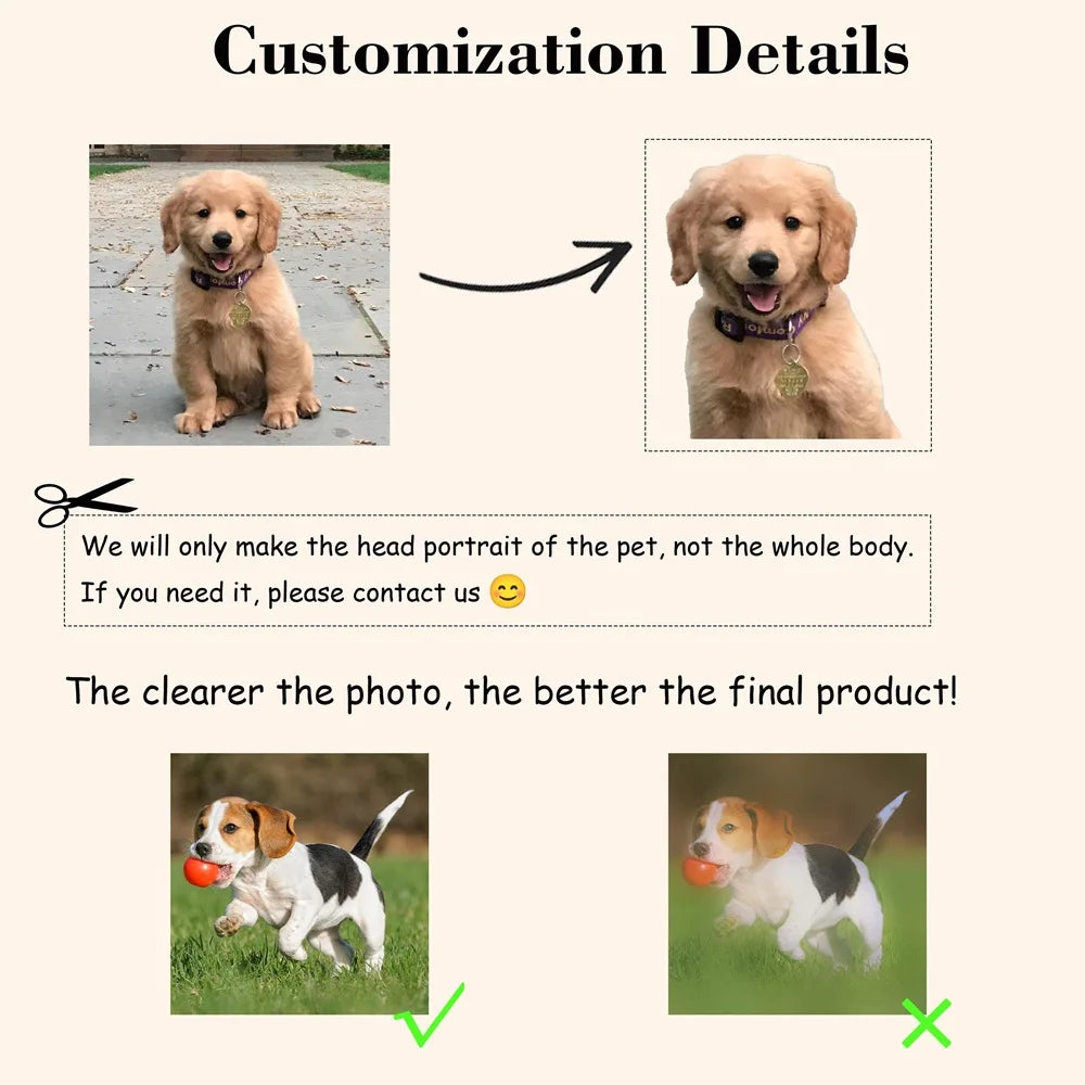 Acrylic Pet Portrait LED Sign