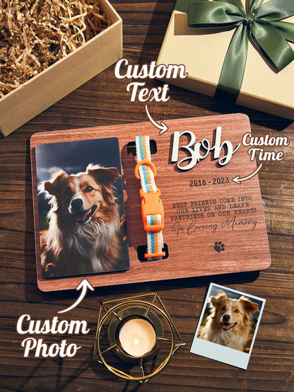 Wooden Collar Memorial Plaque