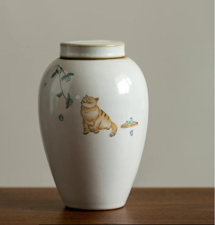 Polished Ceramic Pet Urn