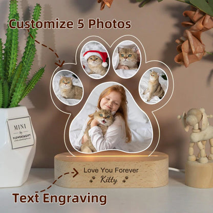 Custom Pet Photo Night Light