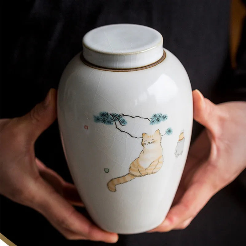 Polished Ceramic Pet Urn
