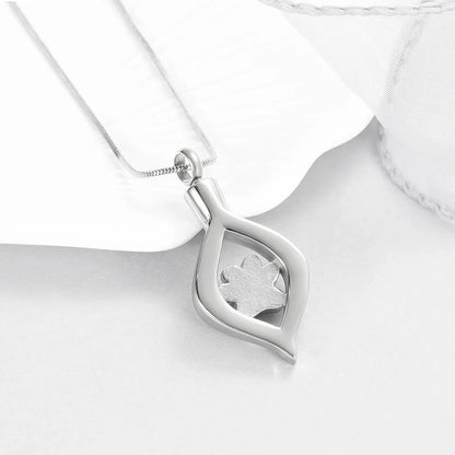 Paw Print Urn Necklace for Pet Ashes