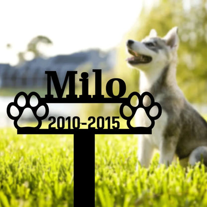 Modern Metal Memorial Plaque